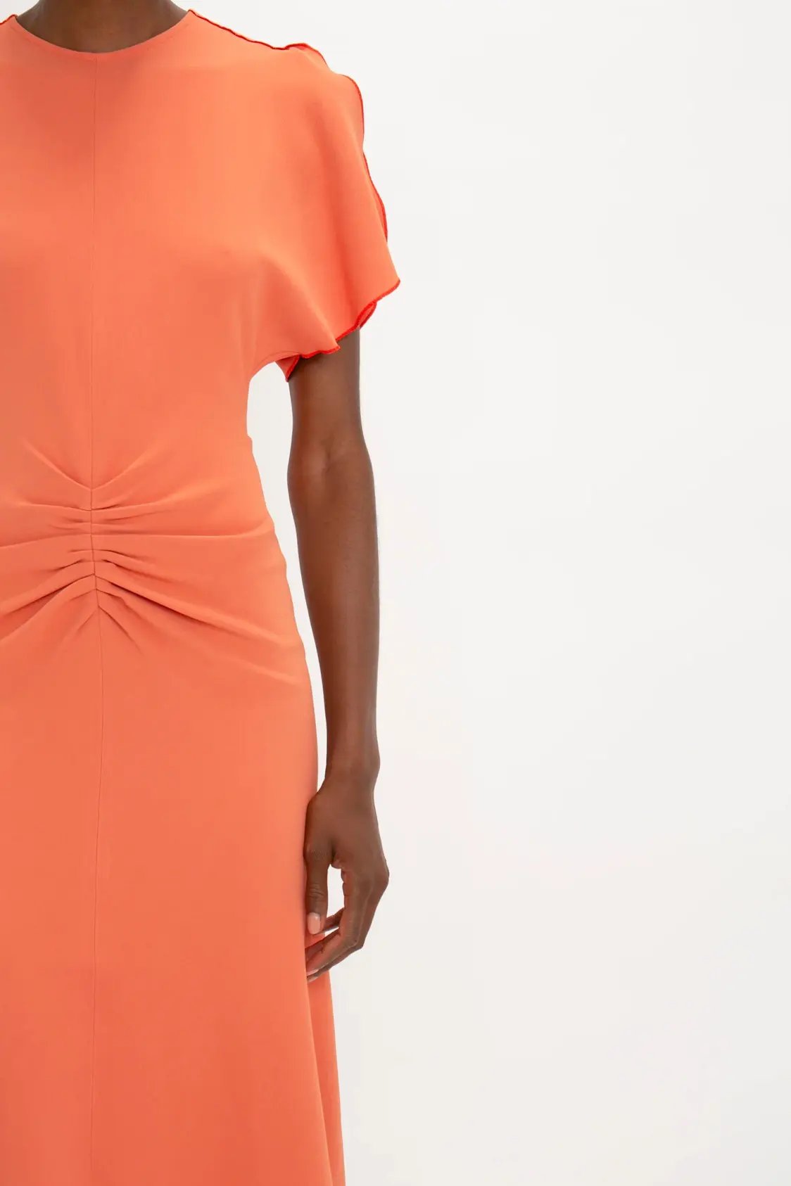 Low Back Cami Floor-Length Dress In Poppy Red - Image 2