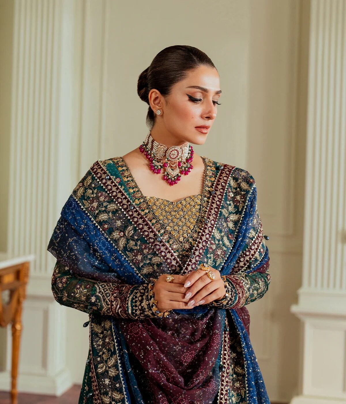 Floor-Length Dress in Ginger - Image 3